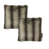 LOT 2X COUSSINS FURRY FAUX